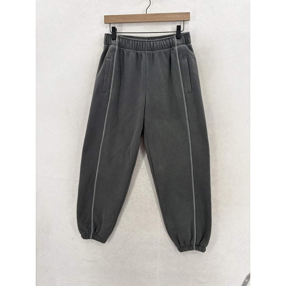 Athleta Forever Fleece High Rise Joggers Womens XS Gray Plush Stretch Breathable